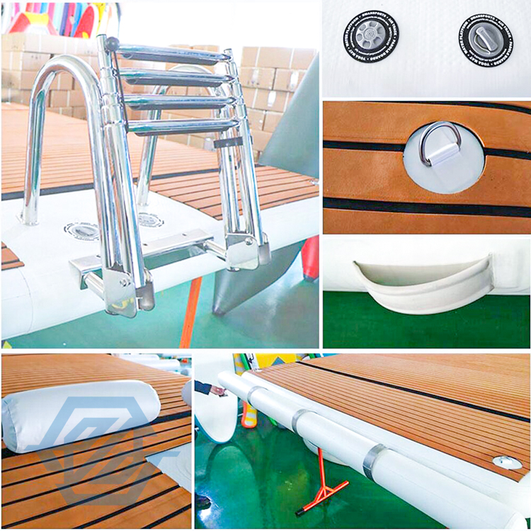 Lake Sea Inflatable Cushion Floating Island Leisure Platform