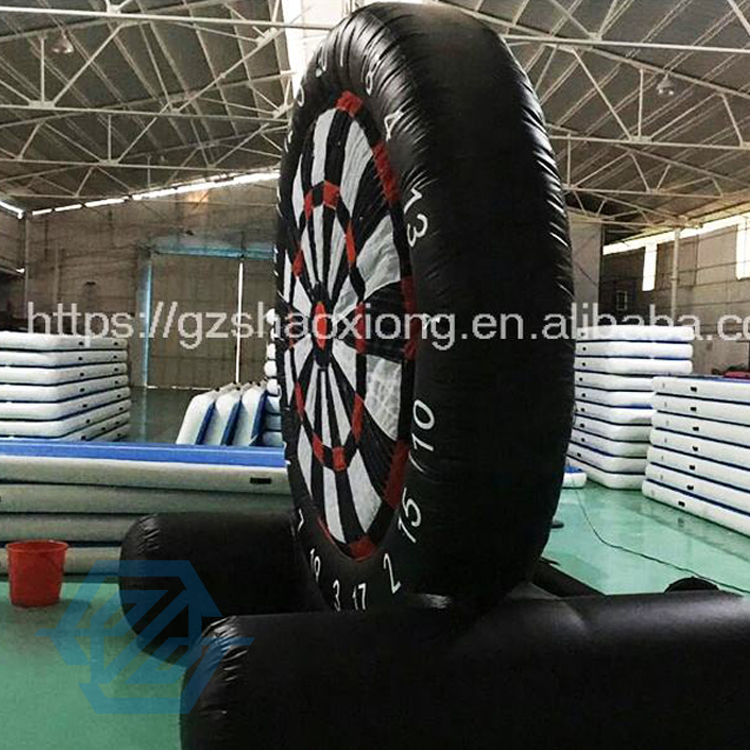 Giants Inflatable Football Dart Board Sport Games with 6 Football Carnival Games