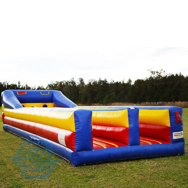 Inflatable Twister 2 Lane Bungee Run Inflatable Challenge Sport Game