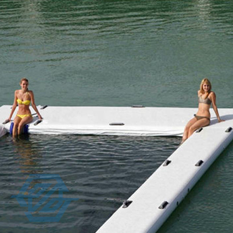 DWF Double Wall Fabric Yacht Pool Float Ocean Inflatable Sea Swimming Pool with Net