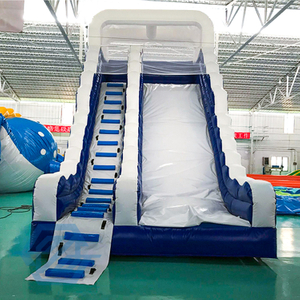Inflatable Water Slide with 2 Lane Bounce Theme Park Slide for Kids And Adult