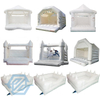 White Inflatable Bouncy Bounce House Jumping Castle for Wedding
