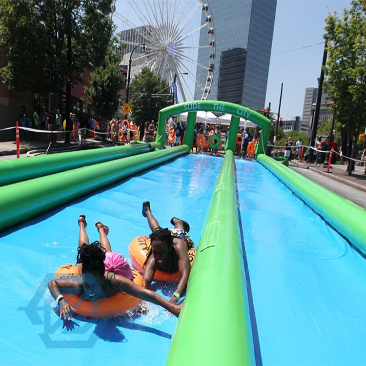 Double Slide Slip N Slide Inflatable Water Slide The City