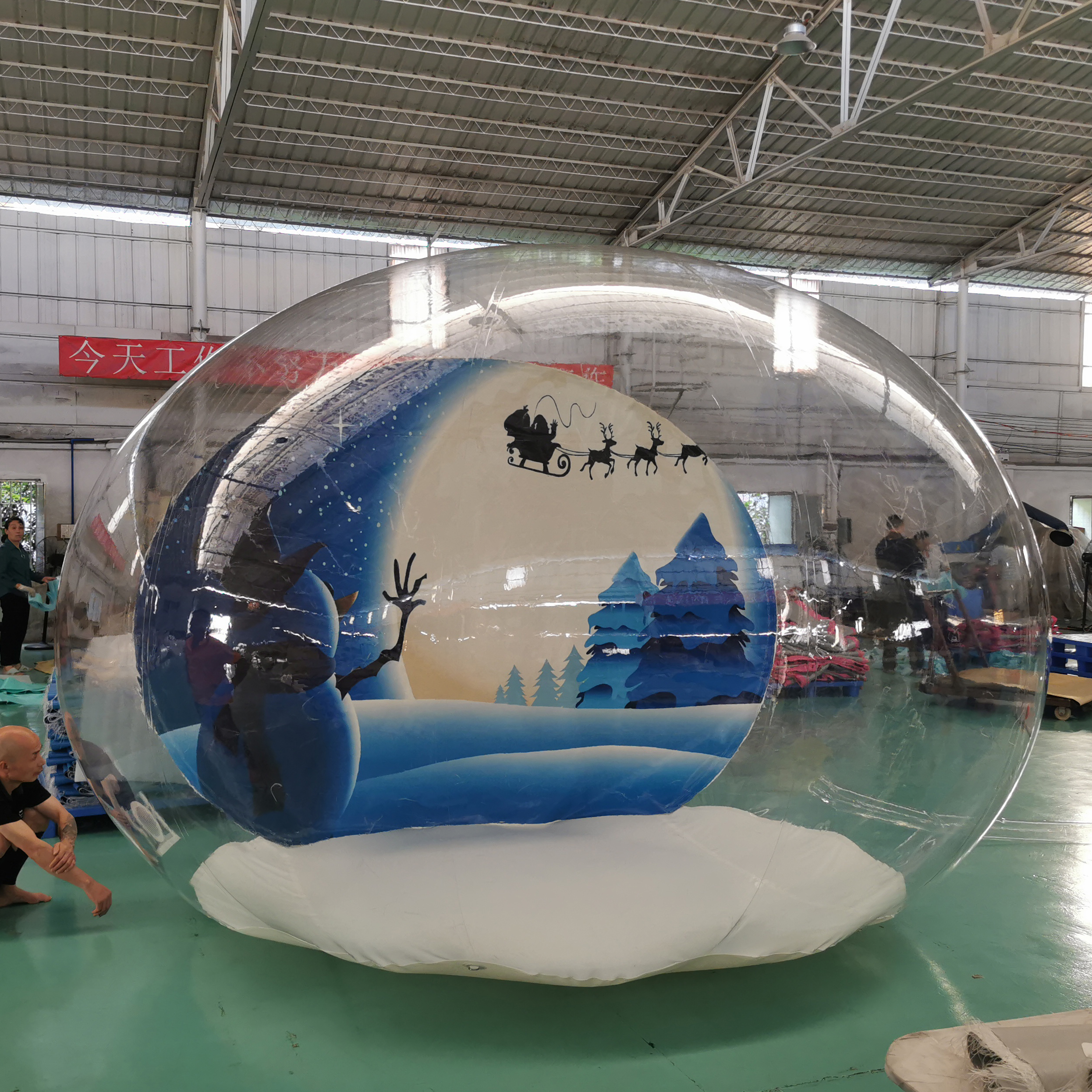 decoration inflatable snow globe
