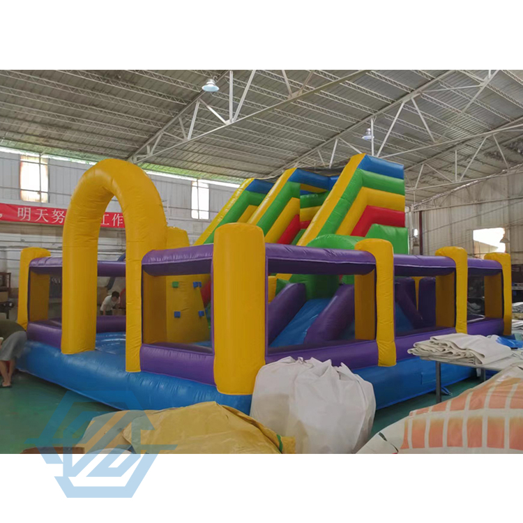 Commercial Inflatable obstacle Course Game Bouncy Castle with Slide Climbing