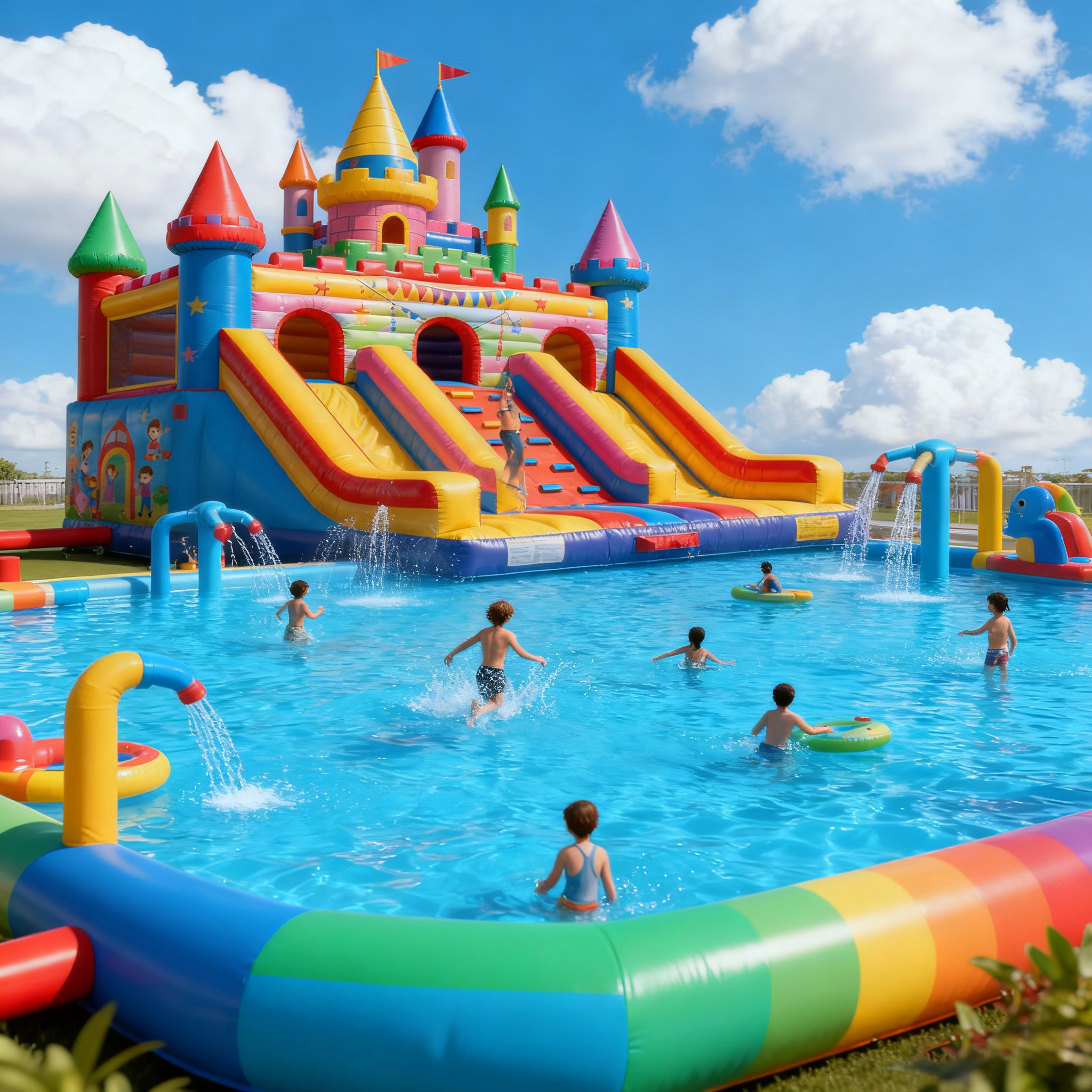 inflatable water park