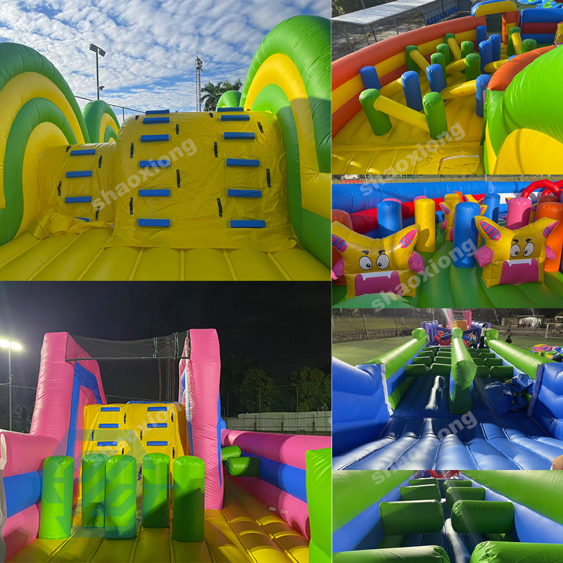 Commercial Outdoor Inflatable Bouncer Sport Games Obstacle Course