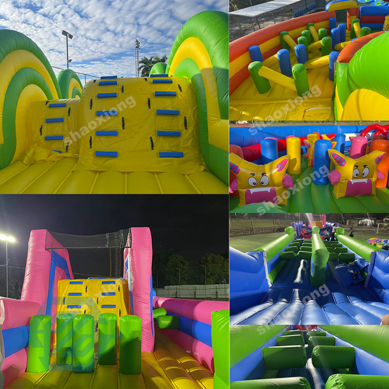 Commercial Outdoor Inflatable Bouncer Sport Games Obstacle Course