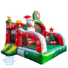 Inflatable Christmas Bouncer House Slide Santa Theme Park