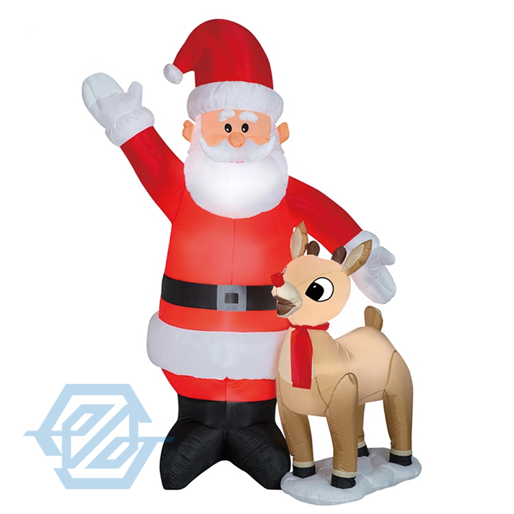 Custom Advertising Inflatables Christmas Santa for Decorations