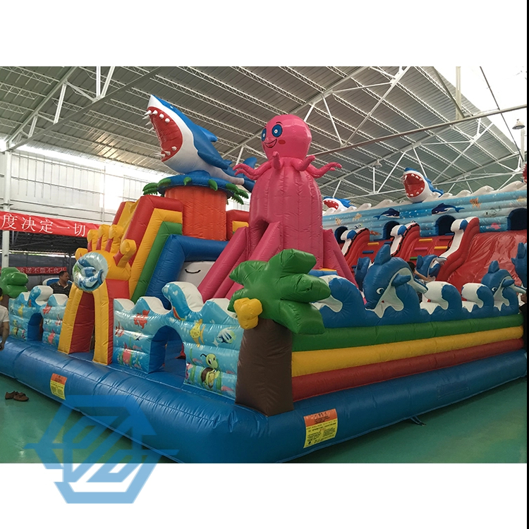 Large Underwater World Theme Bouncy Castle Park Bounce House