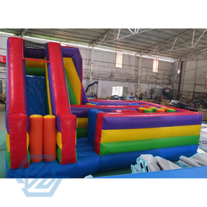 Inflatable Obstacle Course Game Bouncy Castle Combo with Slide 