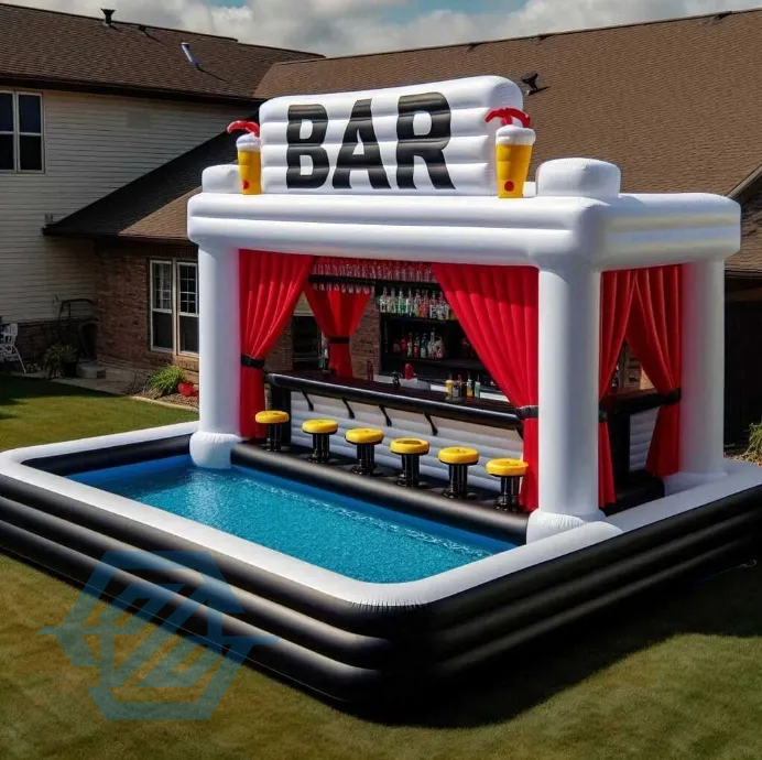 Outdoor Inflatable Pool Bar Backyard for Adults Party Tent