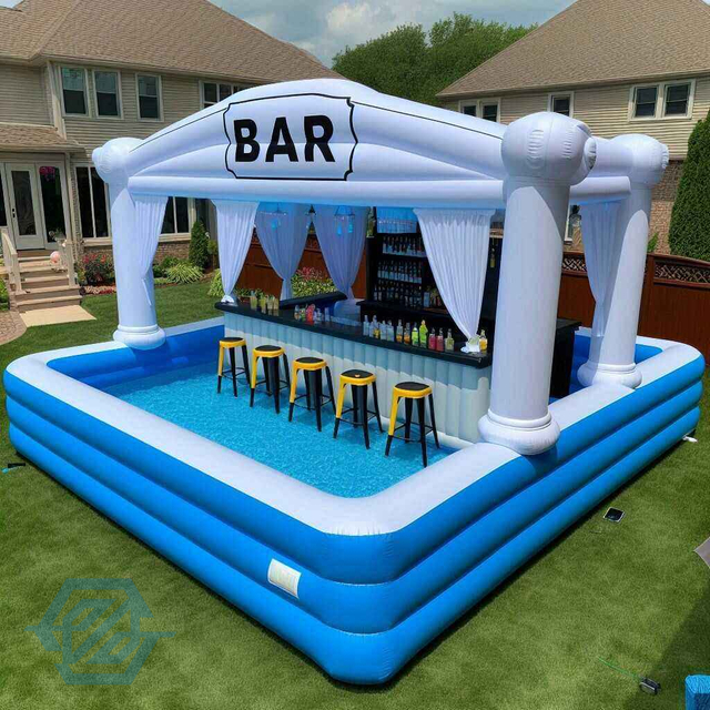 Outdoor Inflatable Pool Bar Backyard for Adults Party Tent