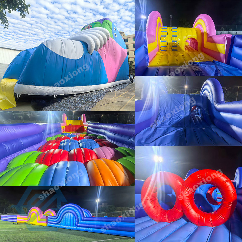 Commercial Outdoor Inflatable Bouncer Sport Games Obstacle Course