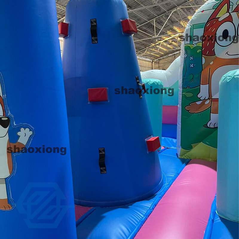 Inflatable Bluey Theme Bounce House with Slide
