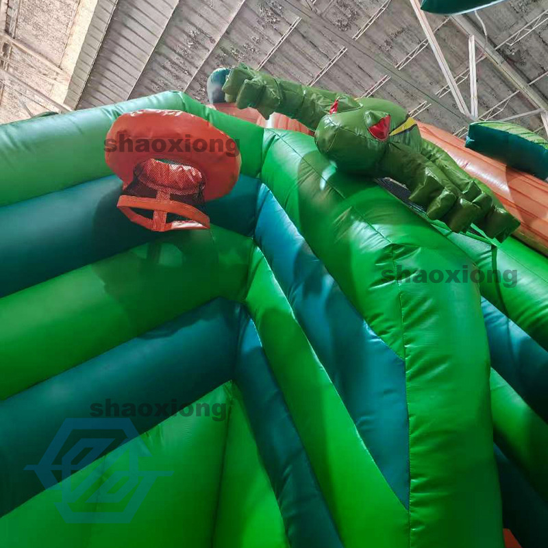 Inflatable Tropical Rainforest Theme Bounce House with Slide