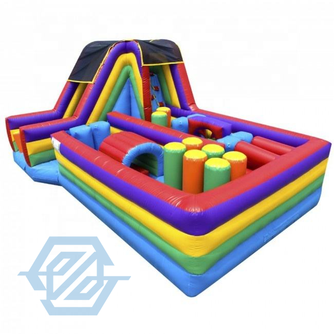 Inflatable Obstacle Course Game Bounce House with Slide