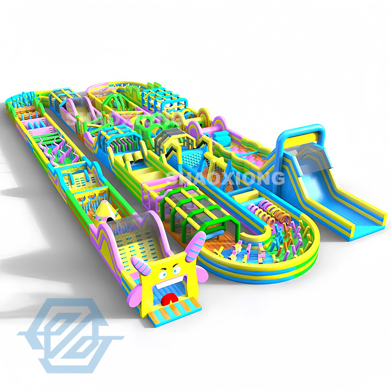 Commercial Outdoor Inflatable Bouncer Sport Games Obstacle Course