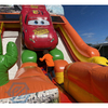 Outdoor Car Theme Inflatable Double Dry Slides
