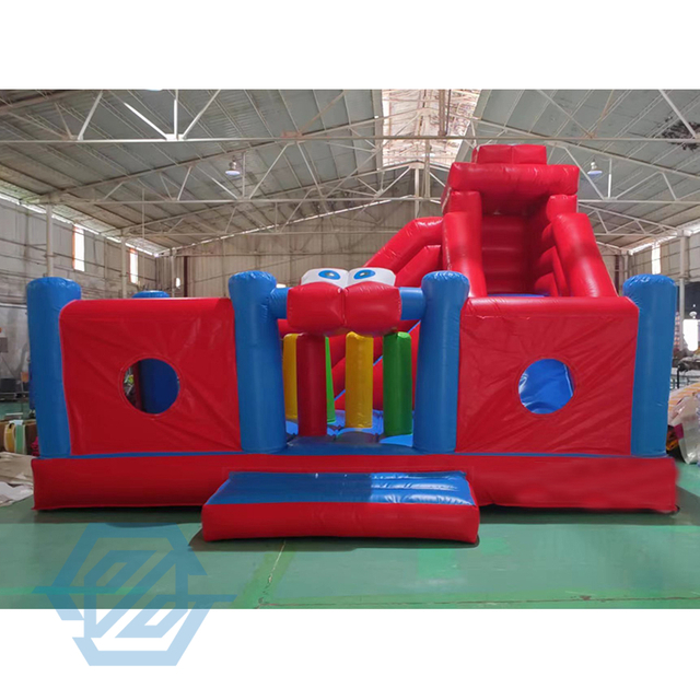 Inflatable Obstacle Bounce House Combo Slide 