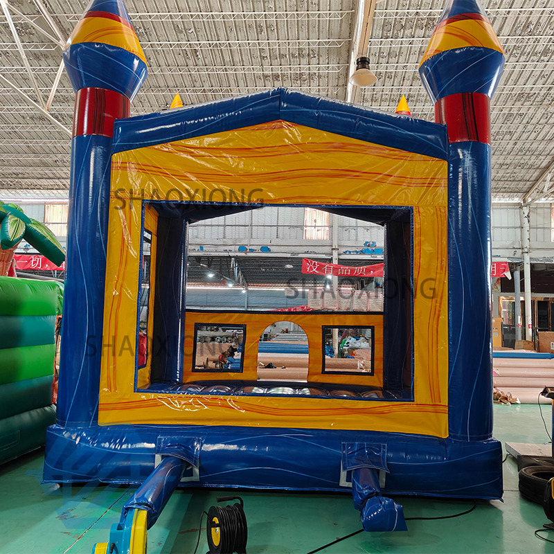 4x4M PVC Inflatable Blue Bounce House for Sale