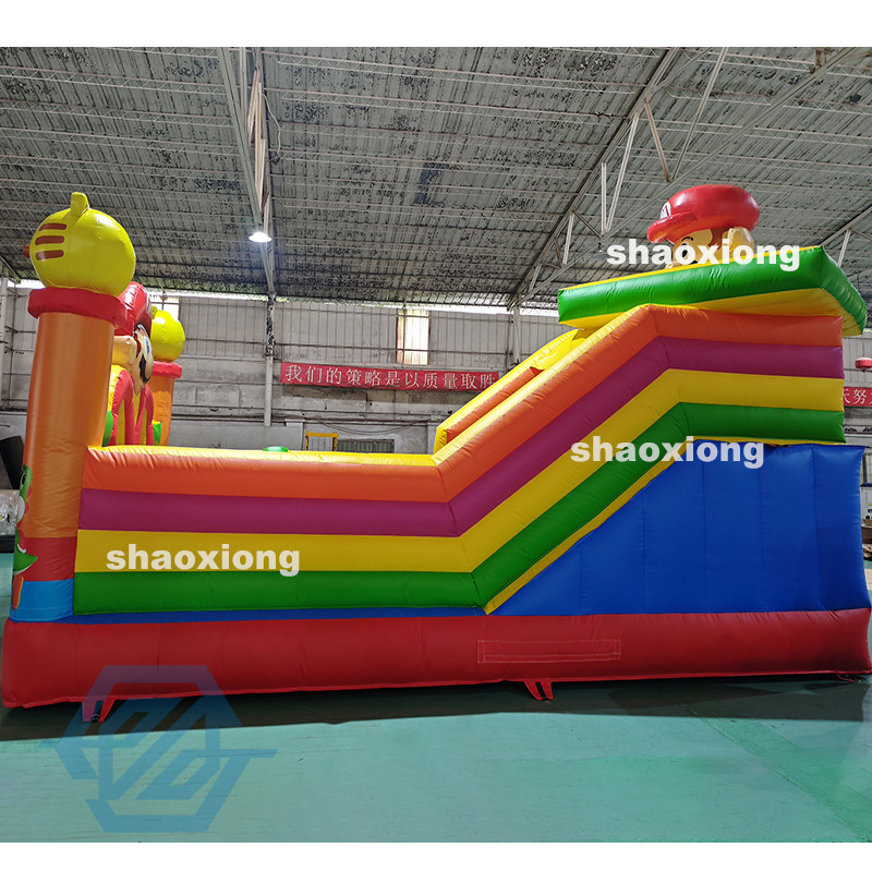 Inflatable Mario Bounce House with Slide Combo