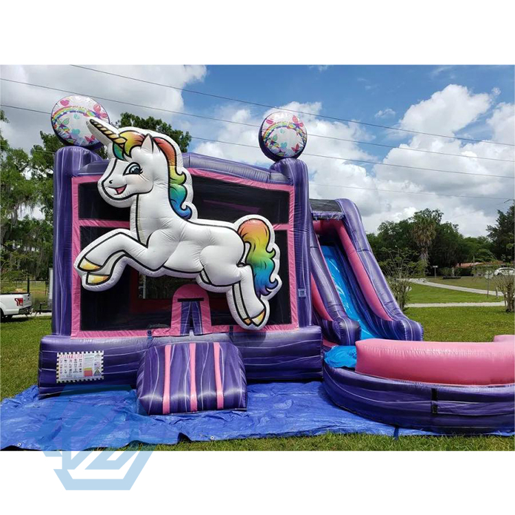 Unicorn Inflatable Bouncy House Jump Houses Castle Slide
