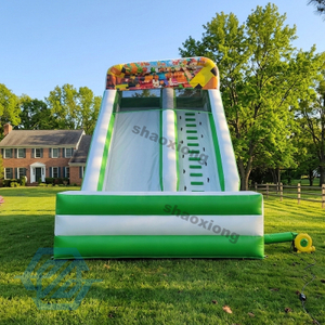 Outdoor Cartoon Minecraft Theme Inflatable Slide for Sale