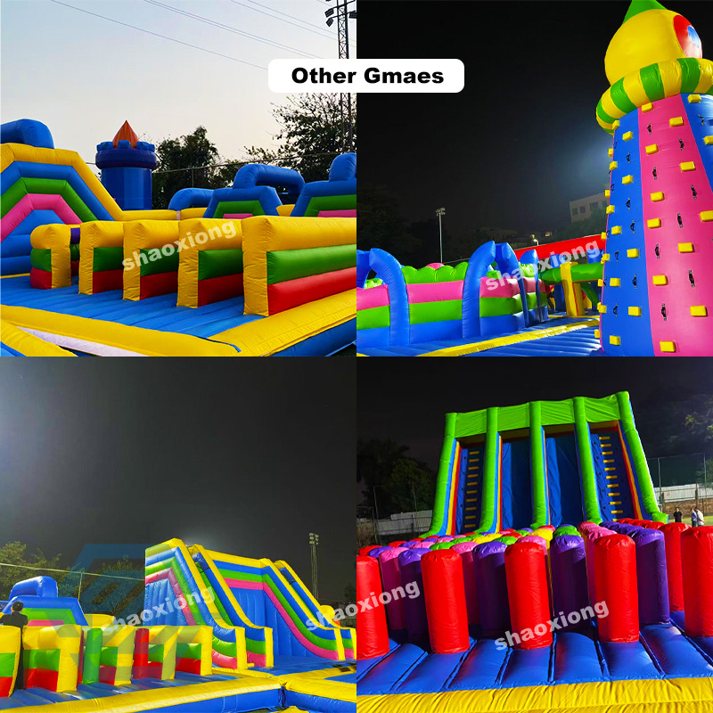  Inflatable Park Playground with Climbing Slide for Sale
