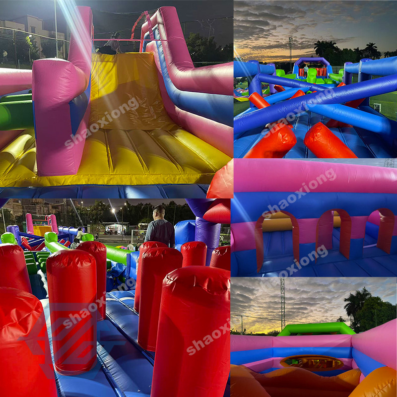 Commercial Outdoor Inflatable Bouncer Sport Games Obstacle Course