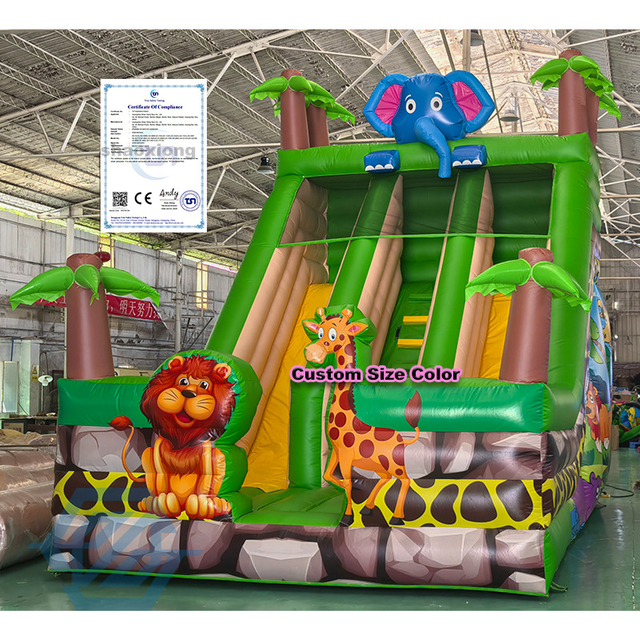 Outdoor Animal Theme Elephant Inflatable Slide for Sale