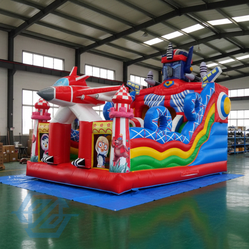 Inflatable Cartoon Theme Bouncy Castle with Slide
