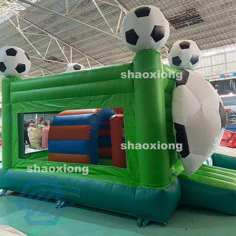 Inflatable Football Theme Bounce House with Slide