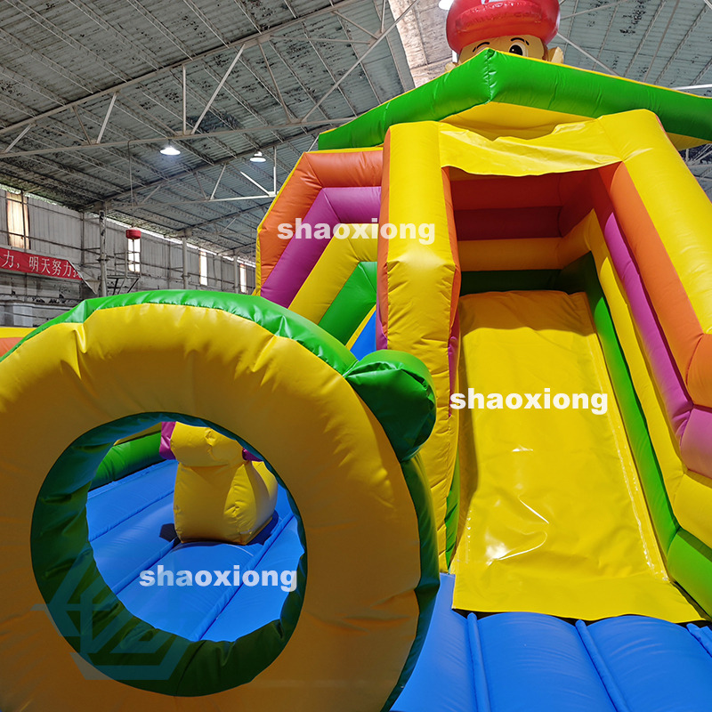 Inflatable Mario Bounce House with Slide Combo