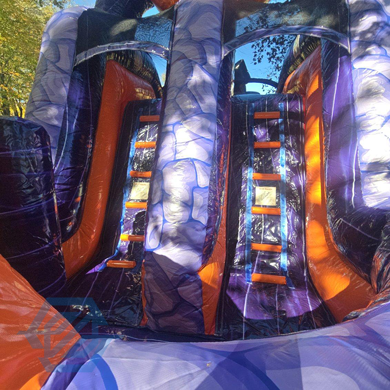 Inflatable Pumpkin Farm Halloween Obstacle Course with Blower 