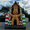 Inflatable Christmas Gingerbread House Bouncer Slide Rent