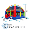 Commercial Inflatable Bounce House Block Castle for Rent