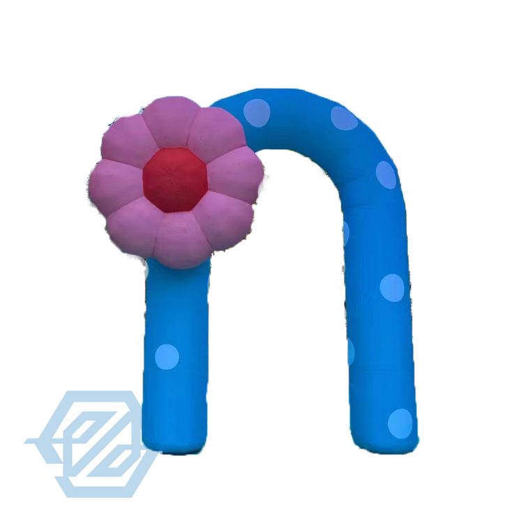Inflatable Flower Arch Heart Shape Decoration for Advertising Party Events