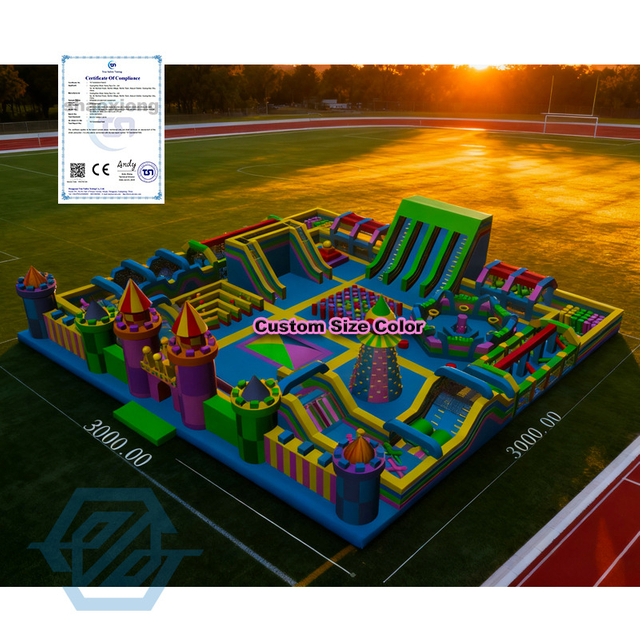  Inflatable Park Playground with Climbing Slide for Sale