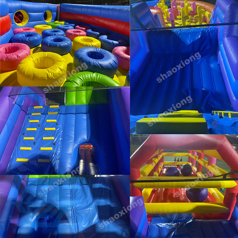 Commercial Outdoor Inflatable Bouncer Sport Games Obstacle Course