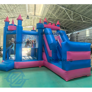 Commercial Inflatable Frozen Theme Bounce House with Slide