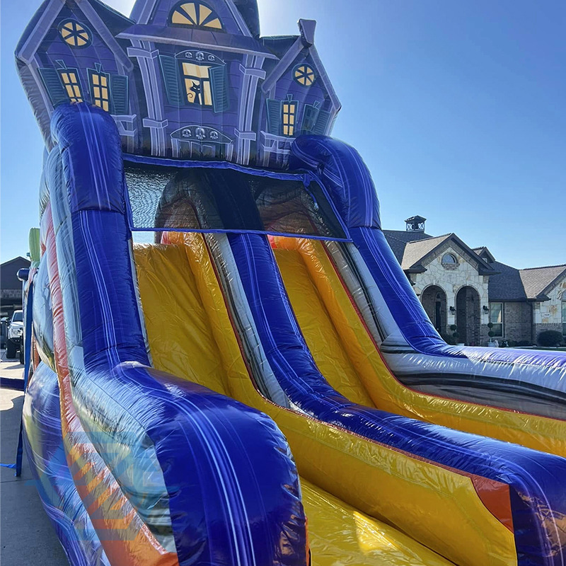 Commercial Inflatable Pumpkin Farm Halloween Obstacle Course
