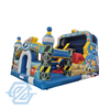 Inflatable Moonwalk Bounce House Castle with Slide Combo