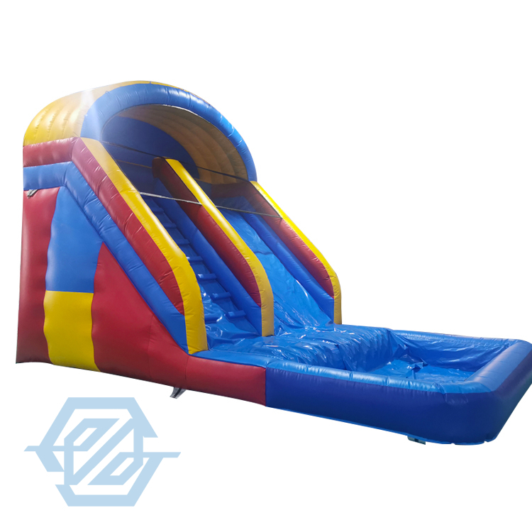 Factory Price Commercial Inflatable Water Slide with Pool