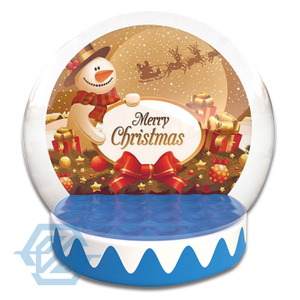 Custom Inflatable Christmas Snow Globe Photo Booth Bubble