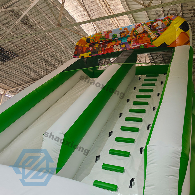 Outdoor Cartoon Minecraft Theme Inflatable Slide for Sale