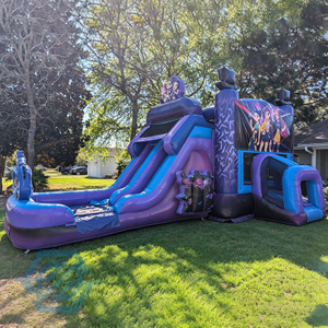 nflatable K-PoP Demon Bounce House with Slide Detachable Pool Combo