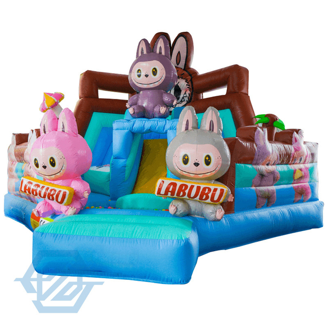 Outdoor Labubu Inflatable Bounce House Slide Combo for Kids