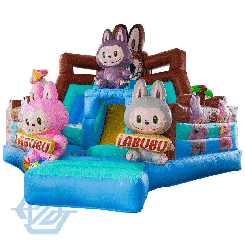 Outdoor Labubu Inflatable Bounce House Slide Combo for Kids